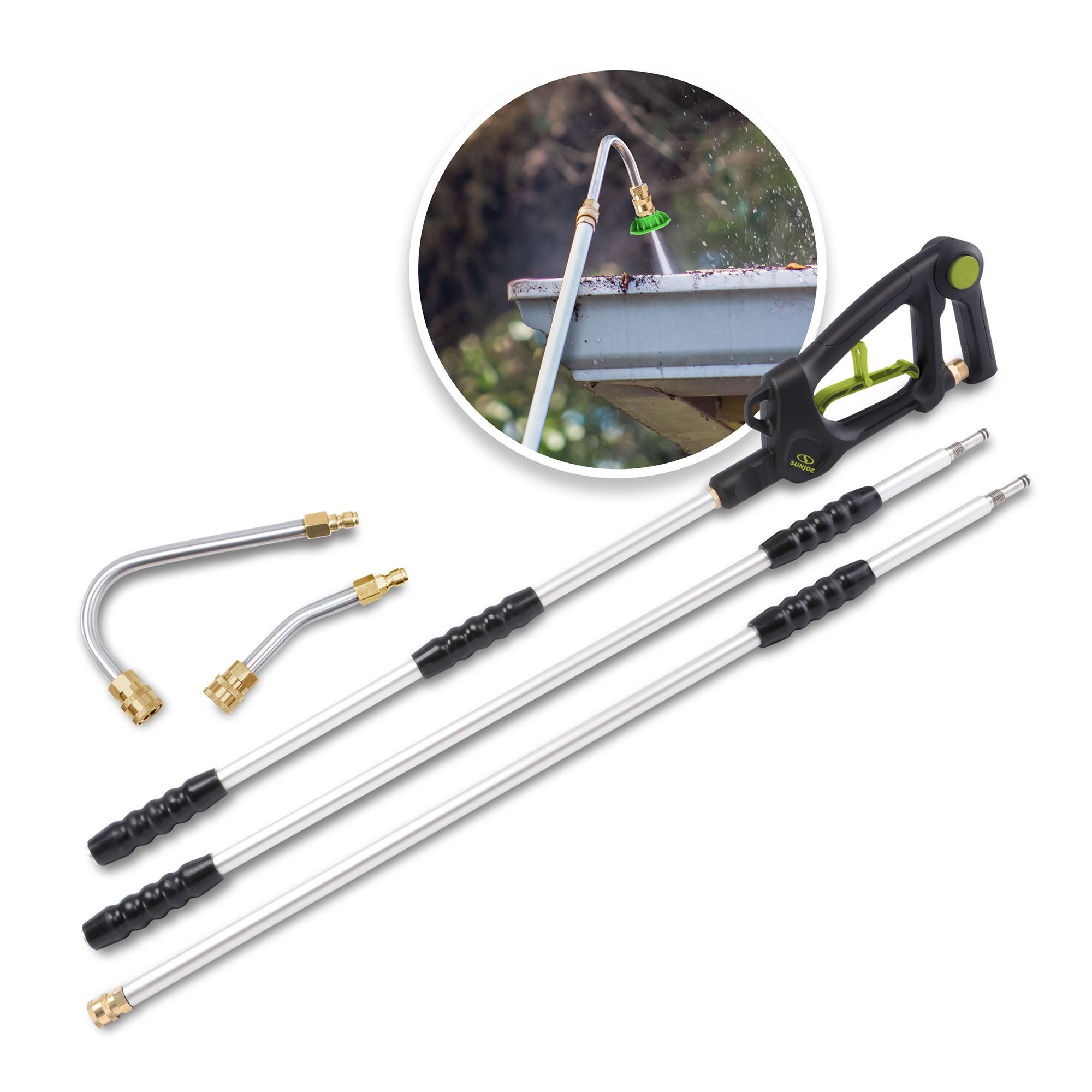 Sun Joe Universal Pressure Washer Sky Lance — 9ft., 4-Piece Accessory Kit, Aluminum, Model# SPX-SRL9